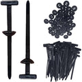 Universal Cable Ties Nylon Fixed Buckle Car Leaf Panel Trunk Cover Self-Locking Heavy Duty Zip Ties Fasteners Cable Organizer Qme 100pcs