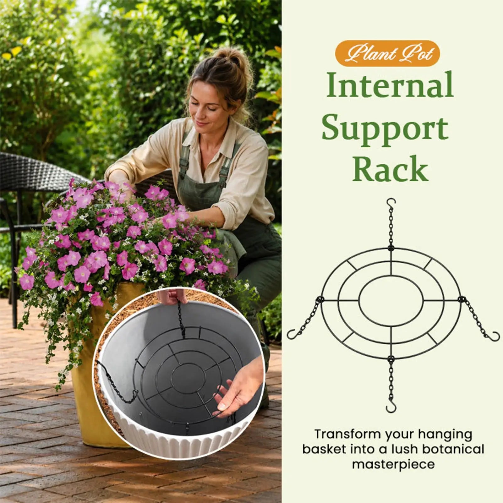 Plant Risers Inside Pots Adjustable Planter Lift Support Flower Pot Qme