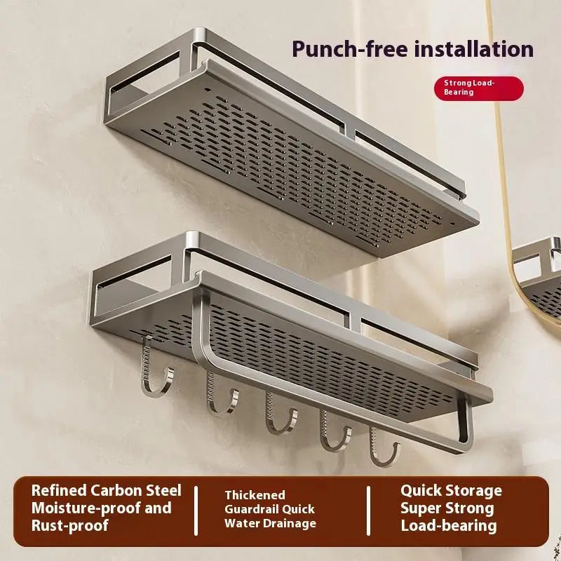 Kitchen Storage Basket Toilet Accessories Bathroom Aluminum Wall Qme