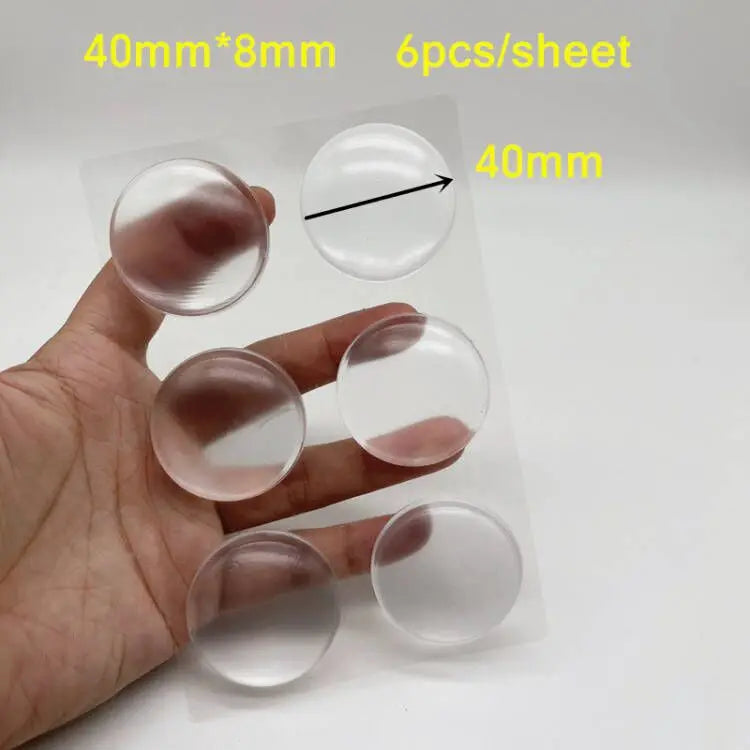 1 Sheet Clear Soft Silicone Door Stopper Bumper Mute Stickers Wall Protection Muffler Pad Door Stopper Furniture Anti-crash Pad Qme 6pcs 40x8mm