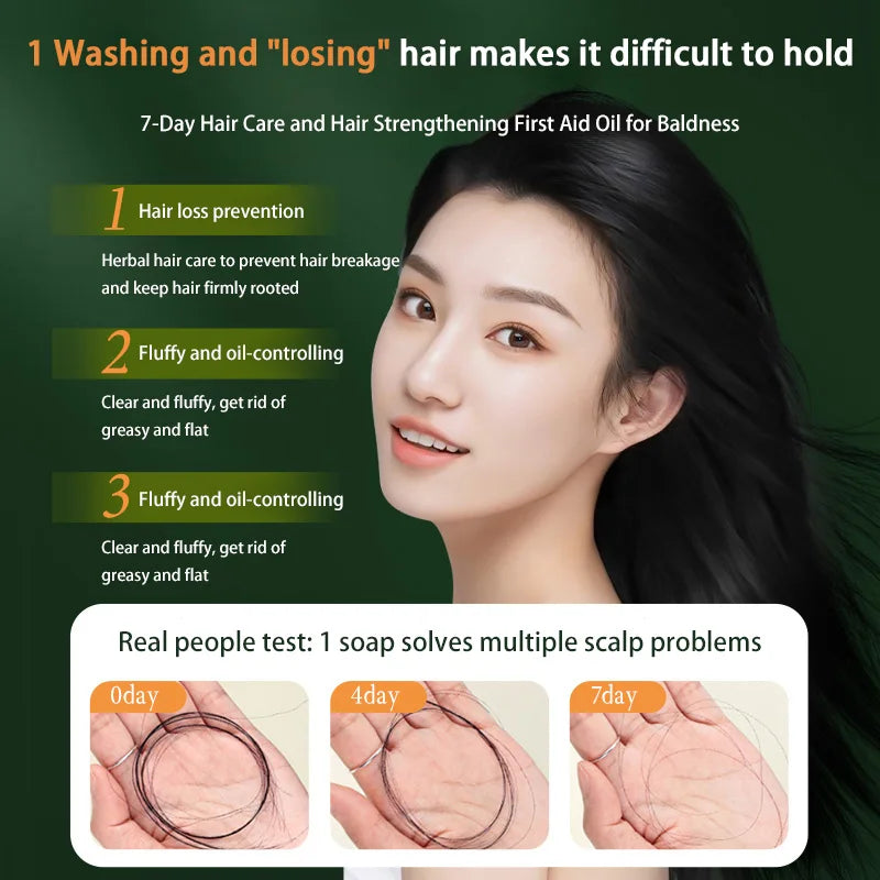 Orchidaceae Usman Grass Shampoo Handmade Solid Soap Hair Nourishing Hair Oil Control Refreshing Fluffy Soothing Hair Follicles Qme