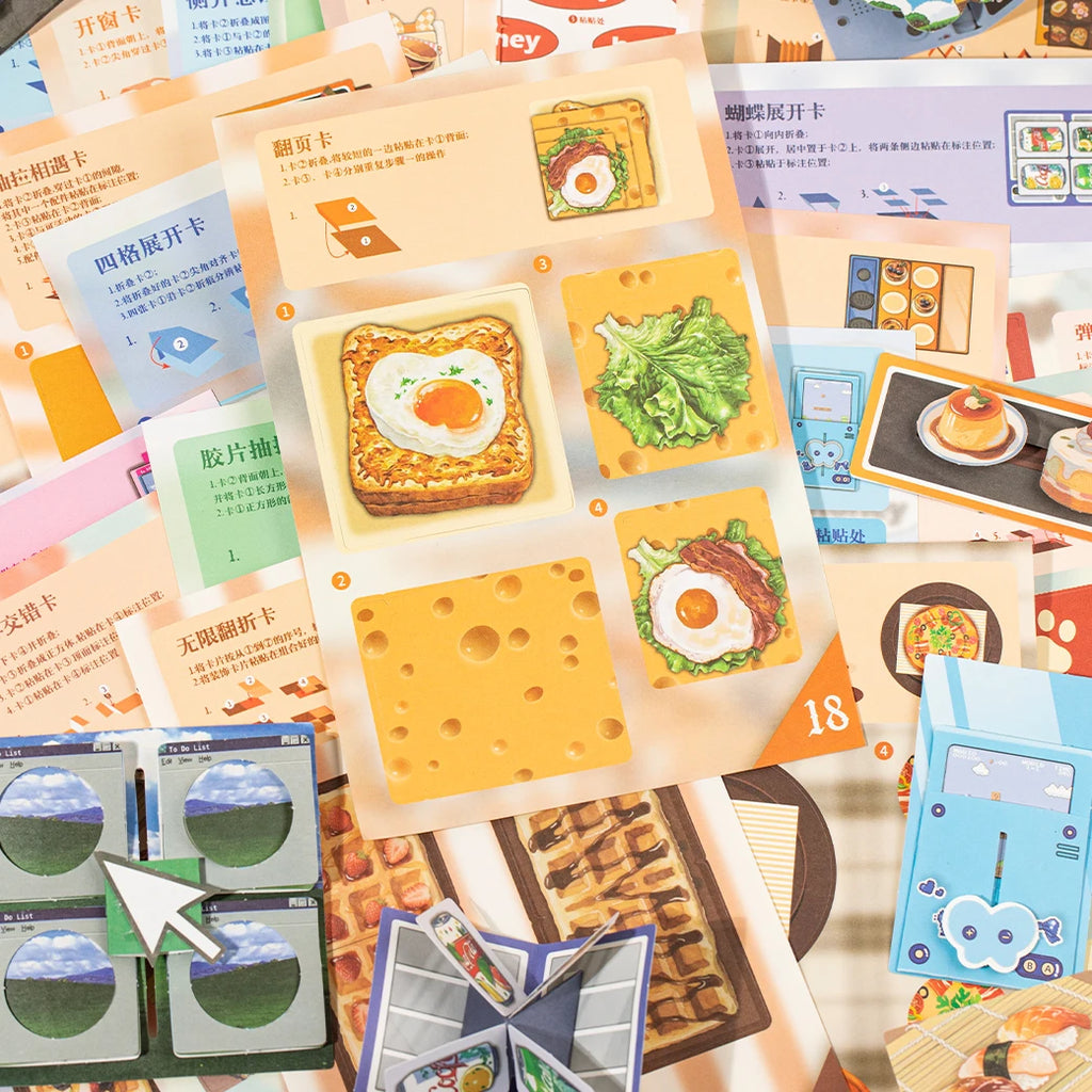 20 piece/book Cute Japanese Y2K Cut Film Sticker Girl Journal Phone Case DIY Scrapbook Sticker Kawaii Decoration Sticker Gift Qme
