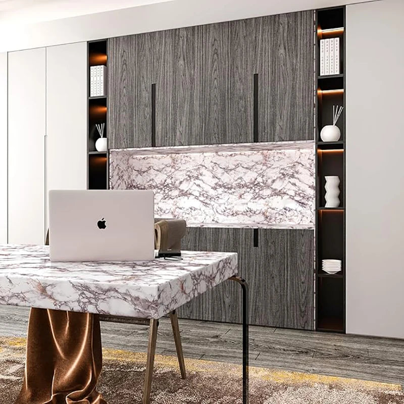Home Decorative Contact Paper Oil Proof Wallpaper Waterproof Marble Qme