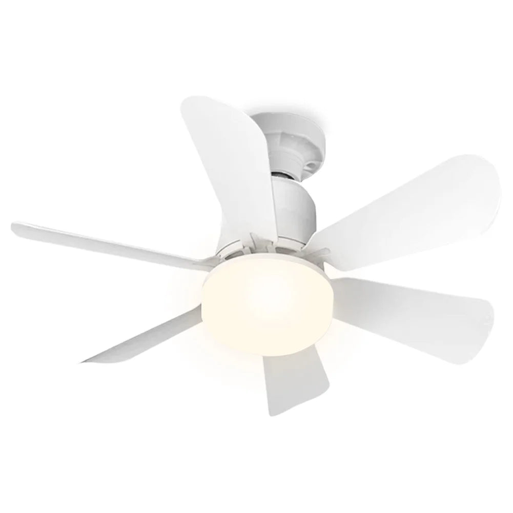 Modern Ceiling Fan with LED Light Remote Control Small Ceiling Fan with Lights Remote Control for Bedroom Kitchen Living Room Qme