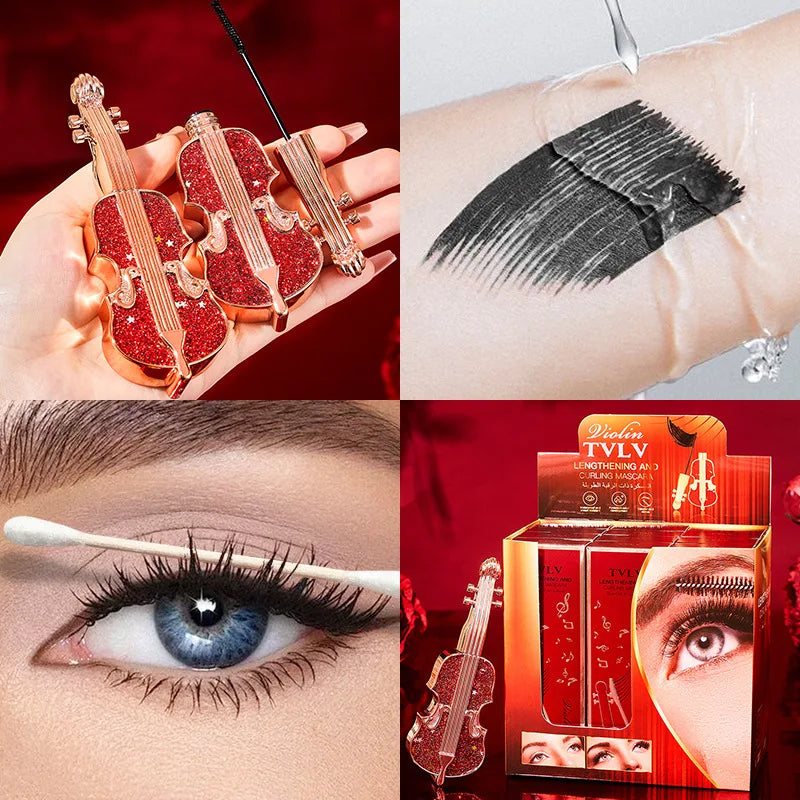 Violin Mascara Lengthening Volume Defining Long Thin Curly Waterproof Qme