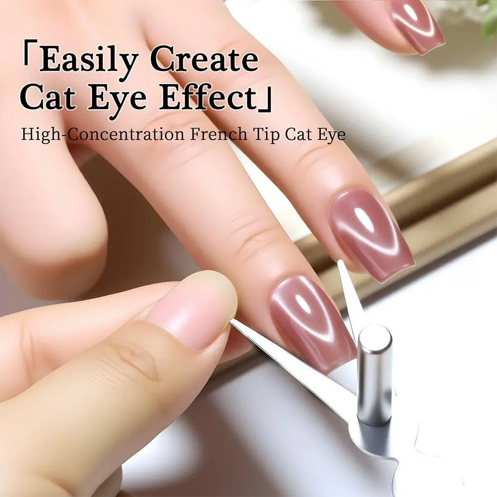 Cat Eye Nail Magnet Nails French Tool Effect Perfect DIY Salon Qme