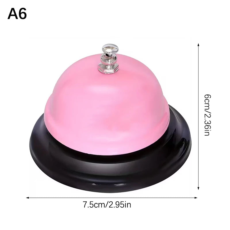 Vintage Metal Service Bell Counter Desk Bell For Restaurant, Hotel, Game Show, Coffee Shop Multifunctional Portable Hand Bell Qme A6