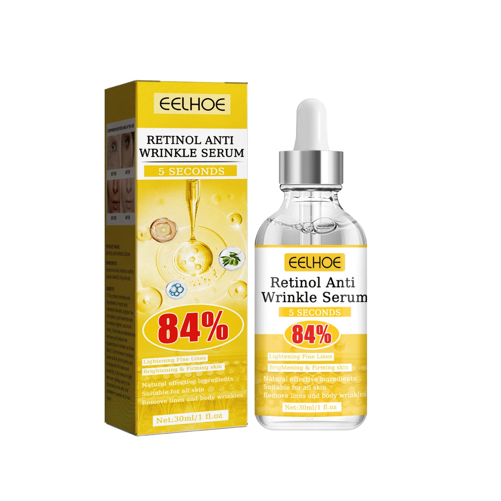 Retinol Anti-Wrinkle Serum Anti Aging Face Lifting Firming Fade Fine Lines Moisturizing Skin Care Hyaluronic Acid Facial Serum Qme Essence