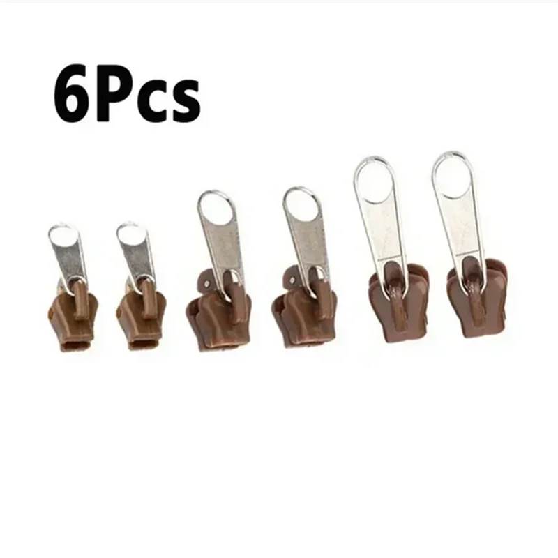 24pcs Black Instant Zipper Universal Instant Fix Zipper Repair Kit Replacement Zip Slider Teeth Rescue New Design for DIY Sewing Qme 6pcs coffee