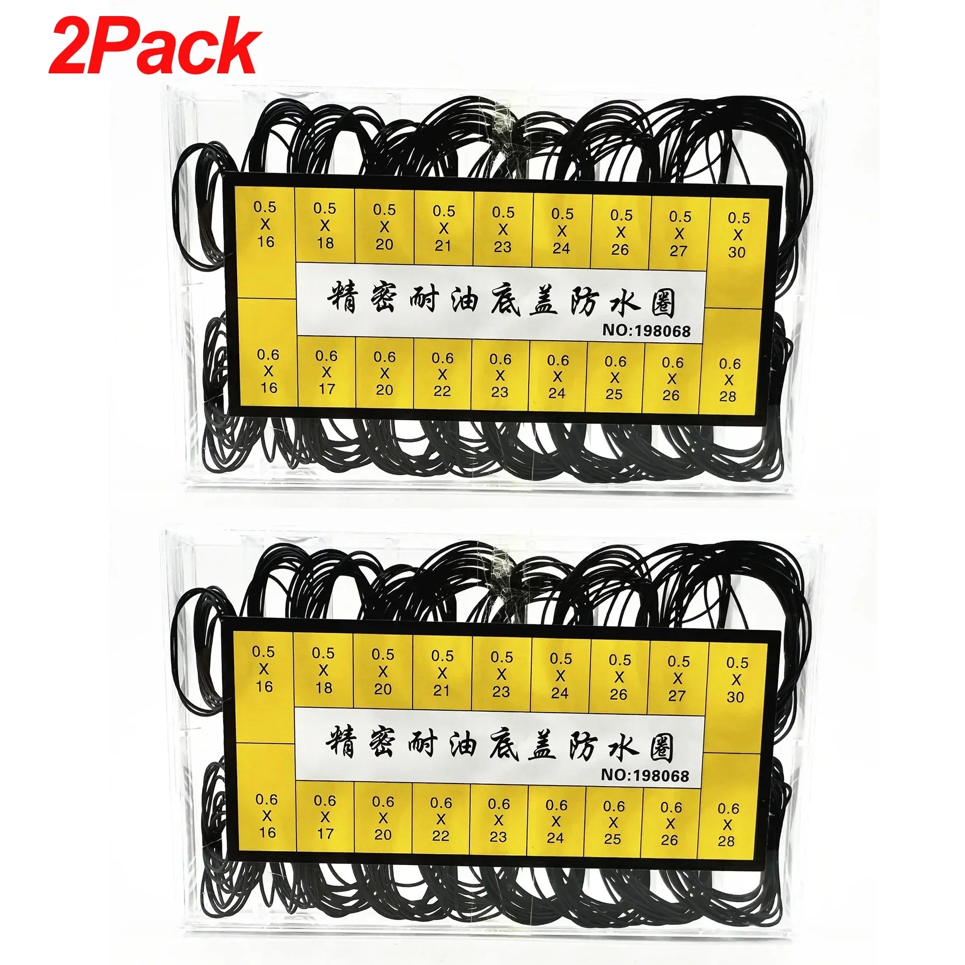 Watch Repair Tools 1box Watch Case Rubber Waterproof O-Ring Oil-resistant Watch Bottom Cover Gasket 0.5/0.6mm O-Ring Seal Gasket Qme BB-2Pack