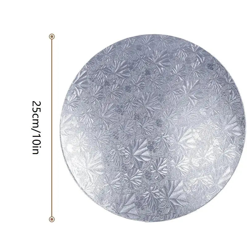 Golden Round Cake Boards Circle Cardboard Base Cupcake Dessert Tray Qme Silver
