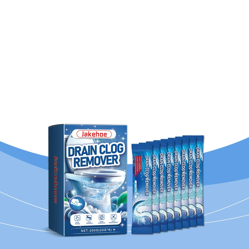 Drain cleaner; toilet sink kitchen bathroom drain pipe clog stain deodorization quick unclogging cleaning decontamination Qme