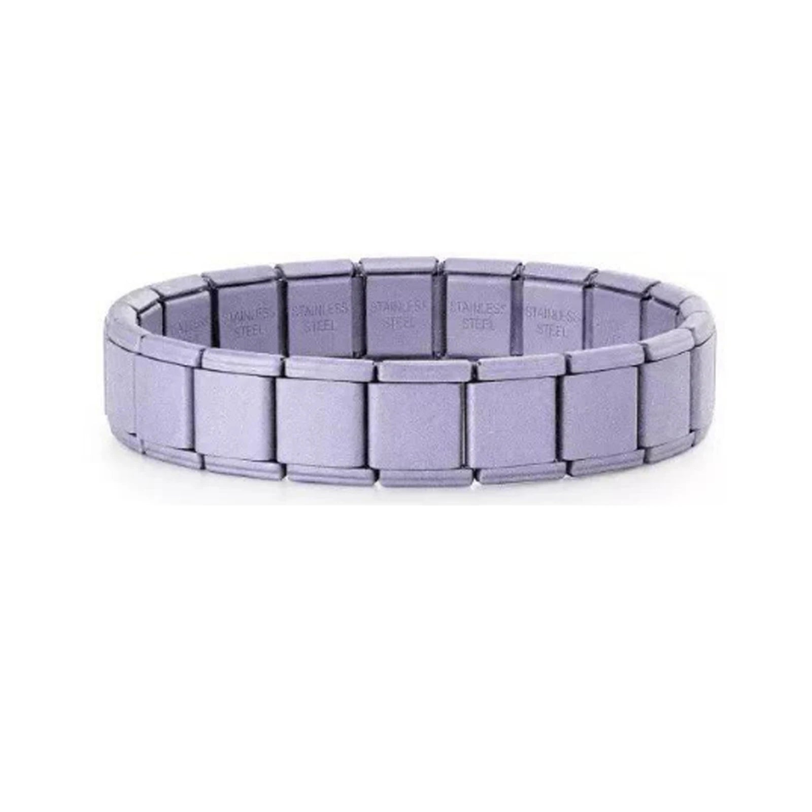 Fashion Wholesale High Quality Couple's Y2K Jewelry DIY 9MM Width Italian Elastic Bracelet Solid Color Stainless Steel Bangle Qme Style 3-13mm