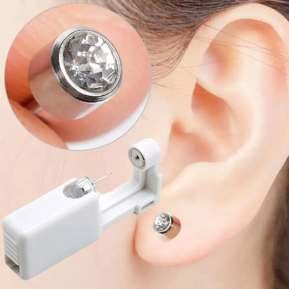 Safety Ear Piercing Gun Kit Disposable Disinfect Safety Nose Tool CLip Earring Piercer Body Piercing Jewelry Studs Machine X5D9 Qme