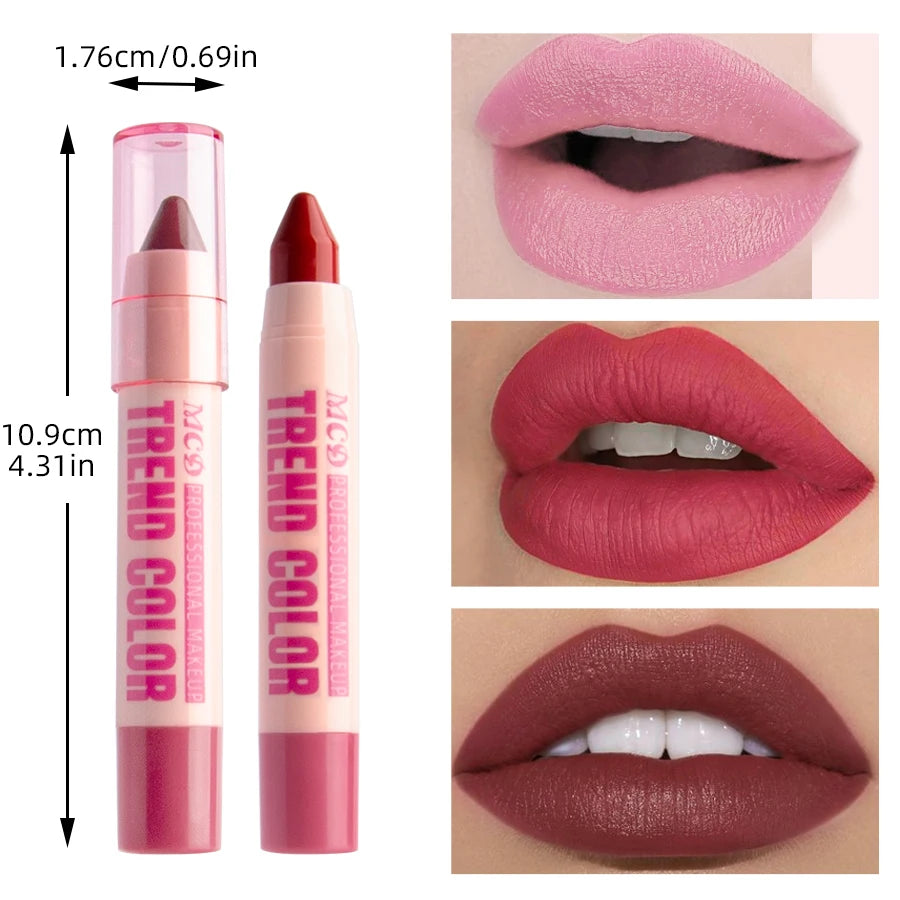 Moisturizing 12 Lipliner Pen Waterproof Plumping Stain Lipstick Qme