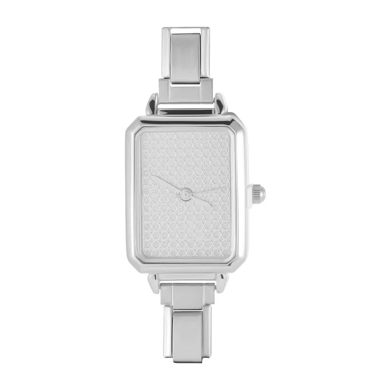 Wholesale Guitar Shape Stainless Steel Men's Women Watch Bracelet Fit 9MM DIY Italian Charm Watch Head Jewelry Gift Dropshipping Qme Style 25