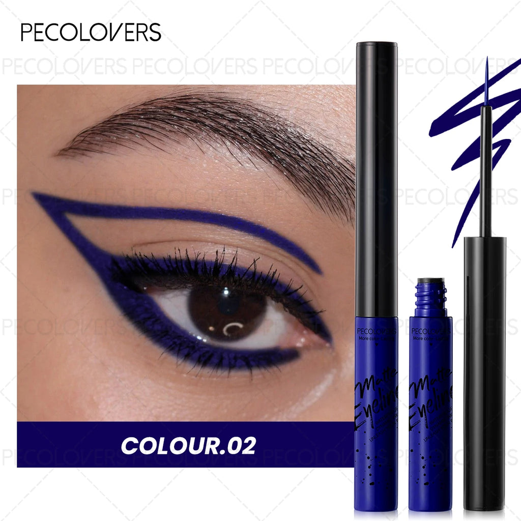 Colored Matte Dip Liquid Eyeliner Rendering Eye Line Klein Blue Qme 02