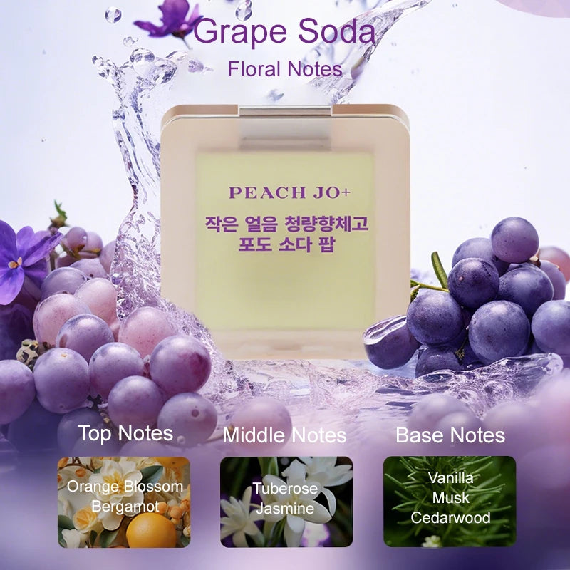 Woman Grape Lemon Apple Solid Perfume Portable Balm Fresh Elegant Qme