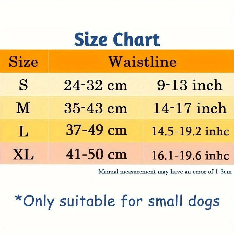 Breathable Adjustable Female Dog Diapers with 3 Replacement Pads - Ideal for Dogs in Heat, Menstruation, and Incontinence Qme