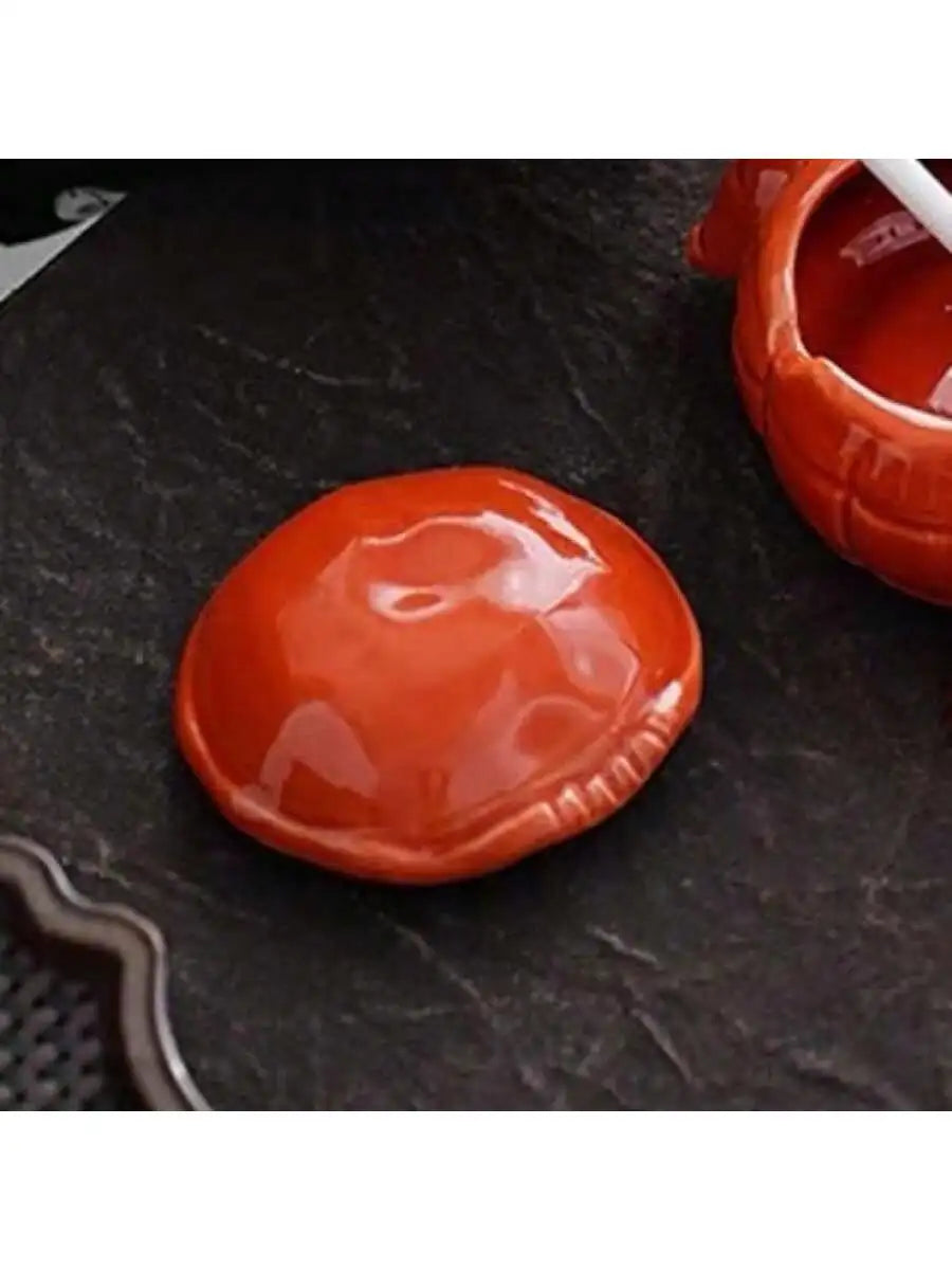 Cute Crab-shaped Ceramic Ashtray Lid Perfect Office Home Ideal Qme