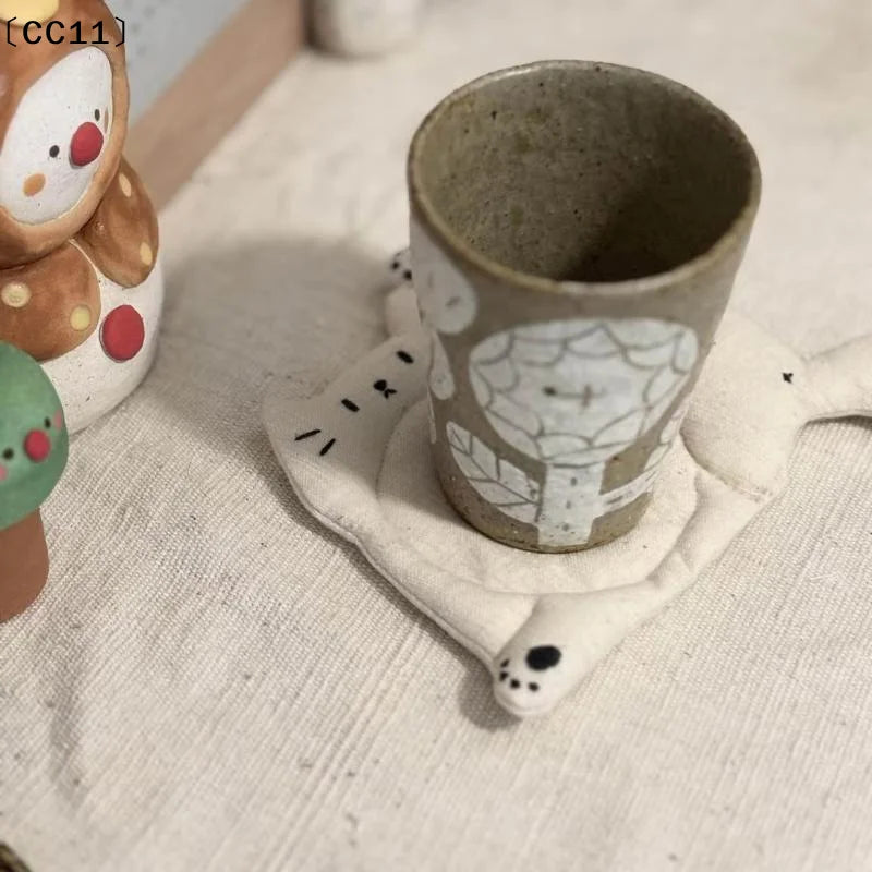 Coffee Table Mat Decorative Heat Insulation Coaster Tea Cute Lazy Qme