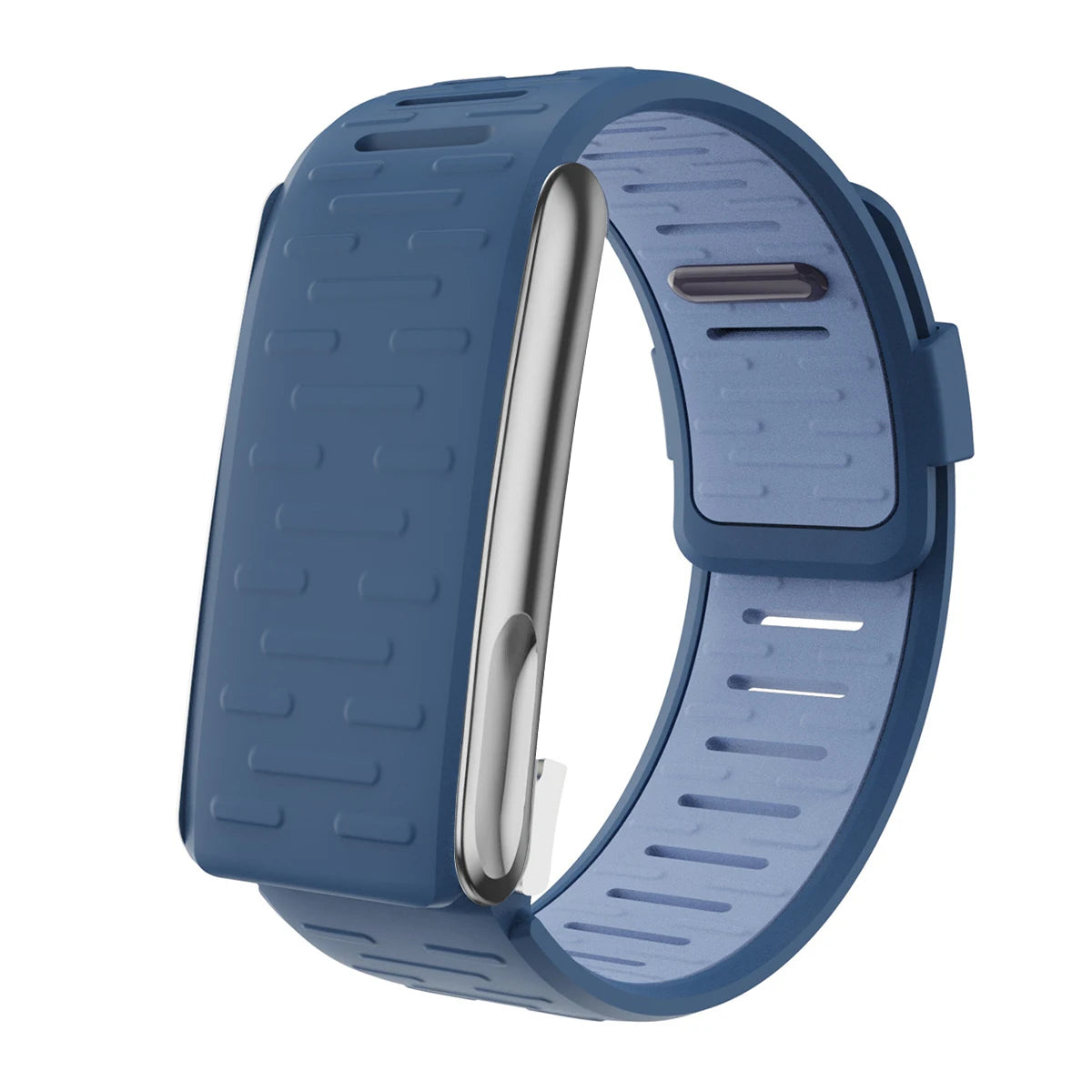 Silicone Sport Bands for Whoop5.0MG Strap Brecelet Adjustable Watch Strap Replacement Correa Breathable Straps for Whoop5.0 Band Qme Blue-5.0MG