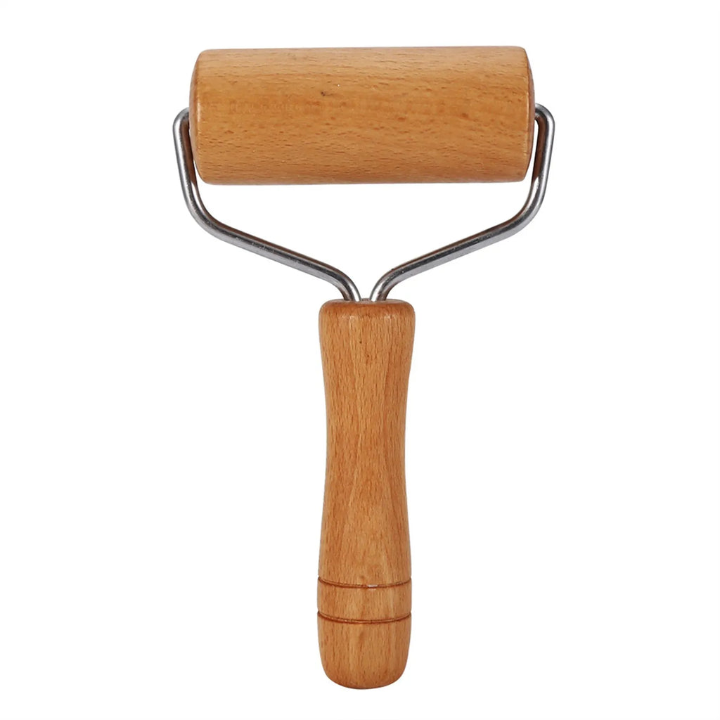 Wooden Rolling Pin Pastry and Pizza Dough Roller Manual Baker Roller Smooth Surface Baking Tool for Kitchen Cake Pizza Bread Qme Type 1