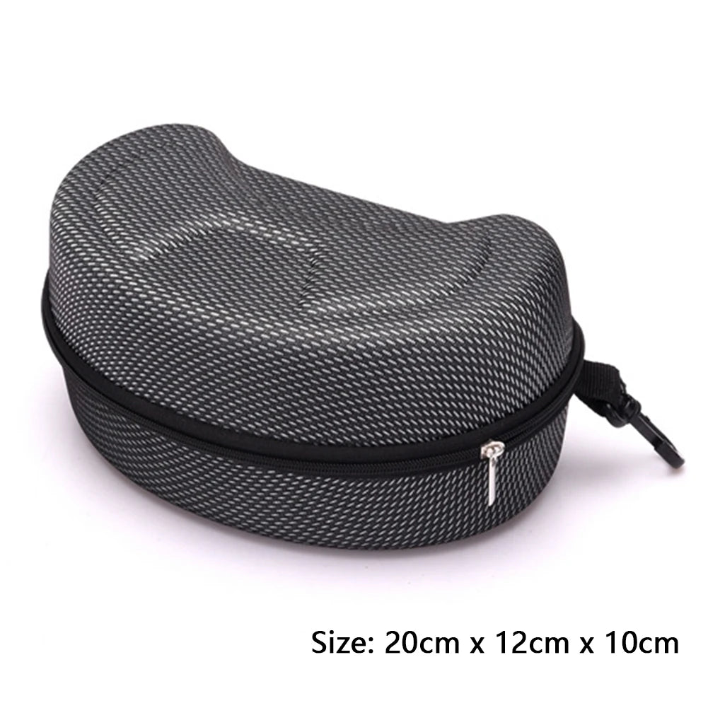 Eyeglasses Storage Box Glasses Case EVA Skiing Eyewear Case Ski Goggles Box Shockproof Sunglasses Bag Travel Hard Zipper Box Qme B 20 x12 x10cm