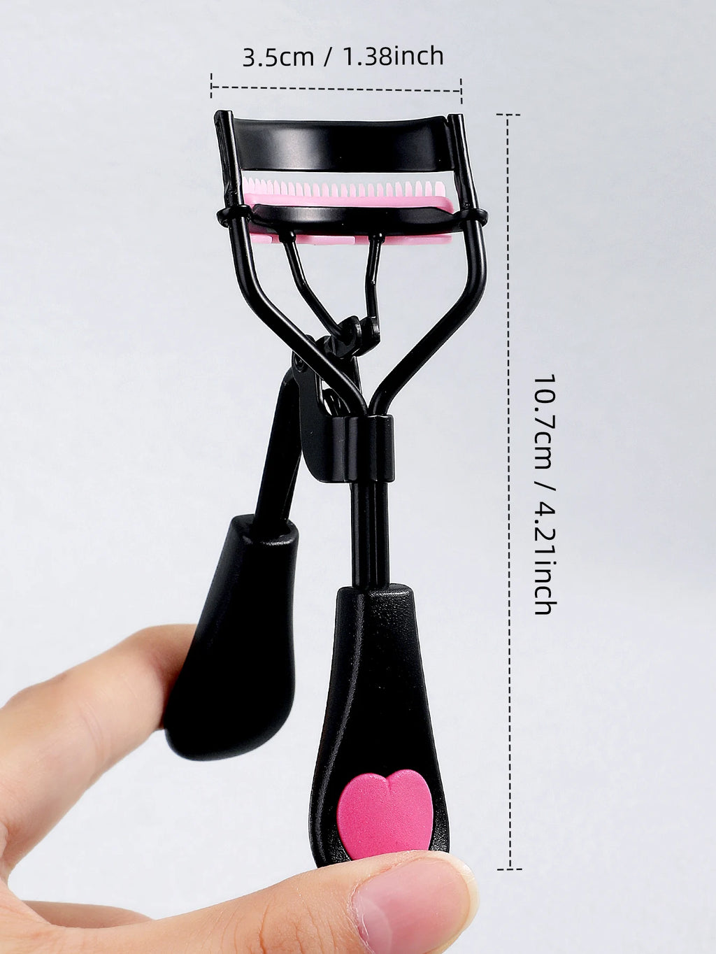 1 Stainless Steel Eyelash Curler Comb Lasting Shaping Big Eyes No Qme