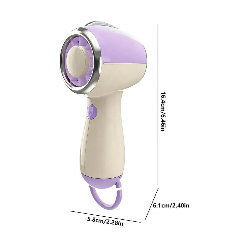Hand Held Fan Cooling Powerful Portable Rechargeable Tool Handheld Personal Fan for Office Bedroom Classroom Beach Camping Qme China Mainland Purple