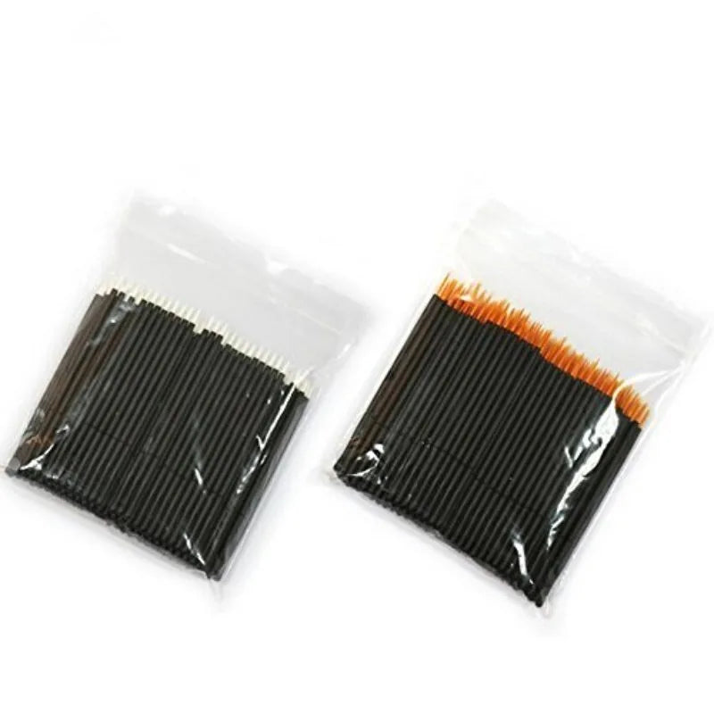 Professional Disposable Silicone Mascara Eyeliner Wands Applicator Qme mix 100 pcs
