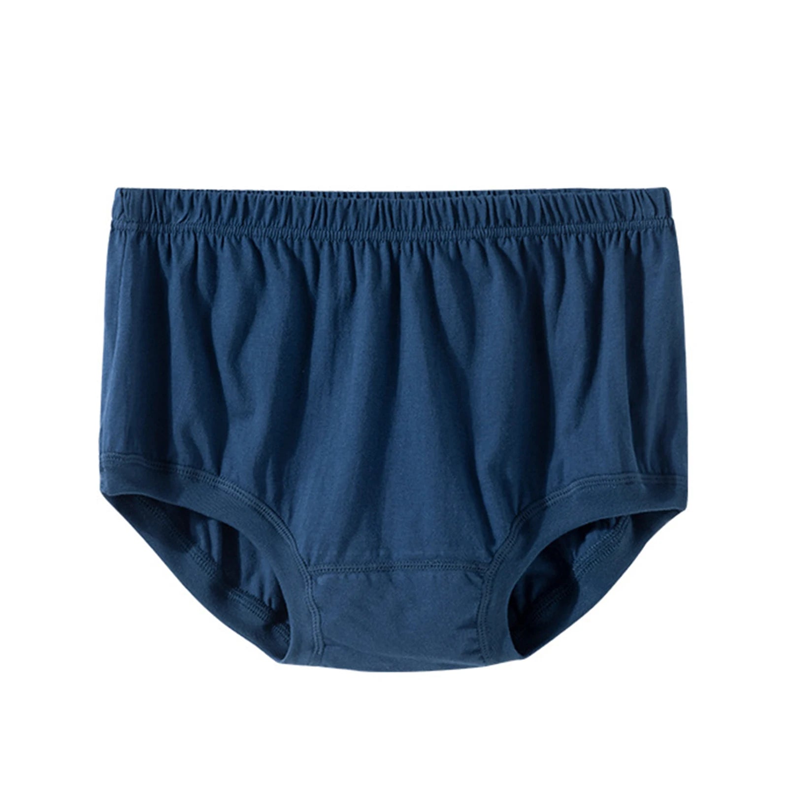 Men's Cotton Solid Color Loose Fit Elastic High Waisted Shorts Basic Casual Breathable Briefs Soft Comfy Underwear Qme Dark Gray XL