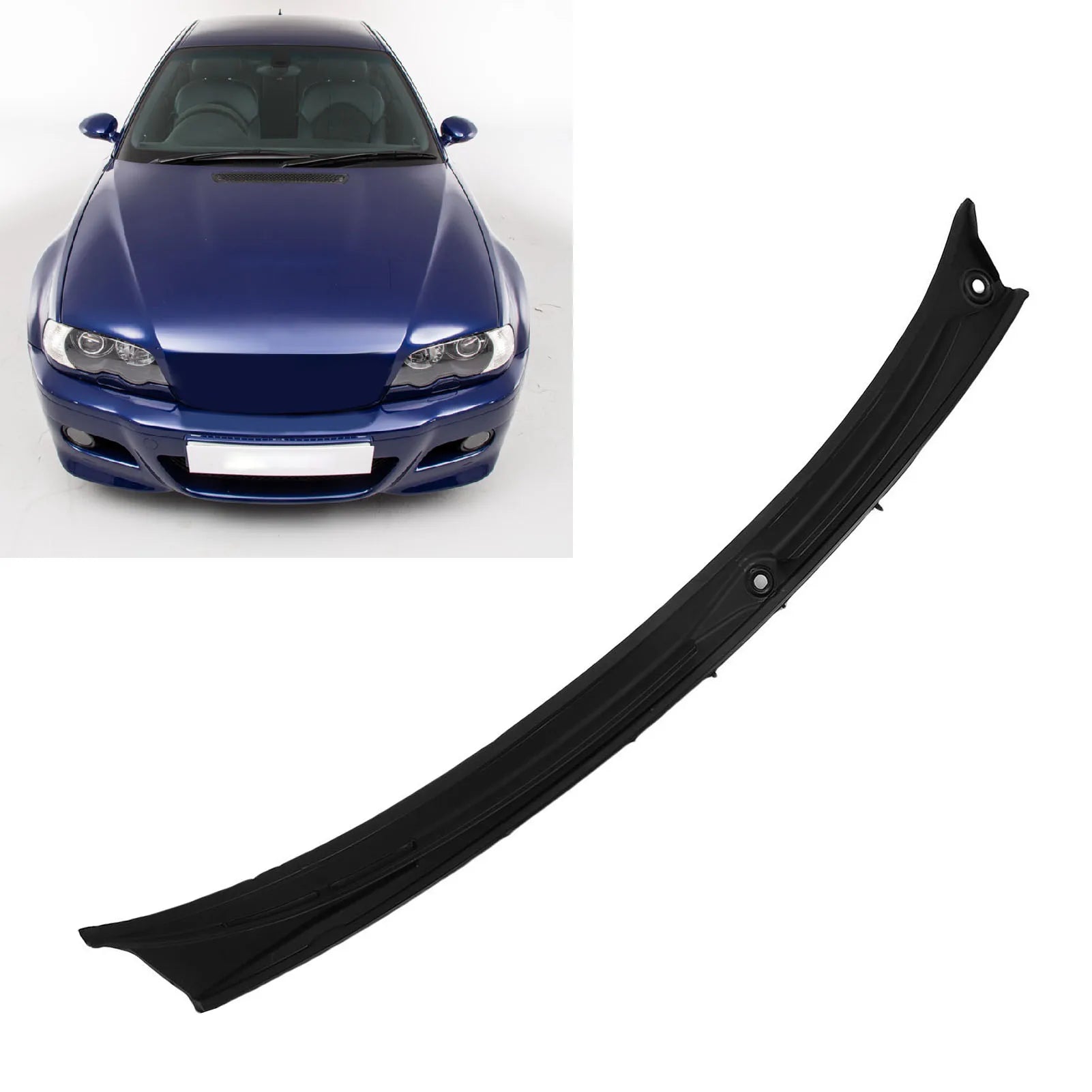 51718208483 Weatherproof Anti Abrasion Wiper Cowl Vent Grille Wiper Cowl for Vehicle Replacement for M3 2000-2006 Qme
