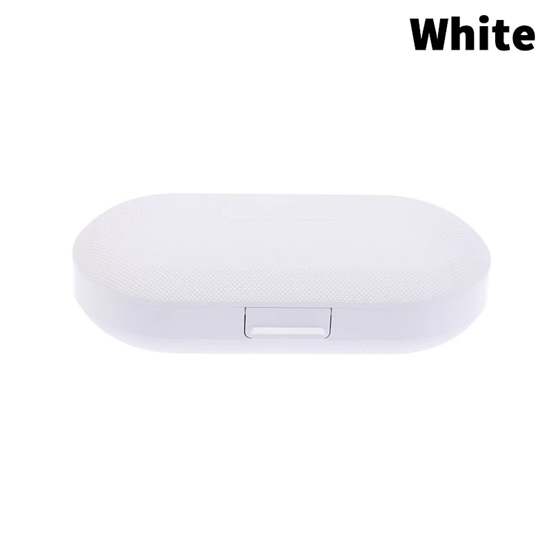 Hearing Aid Case Portable Hard Protective Storage Box Organizer Sound Qme White