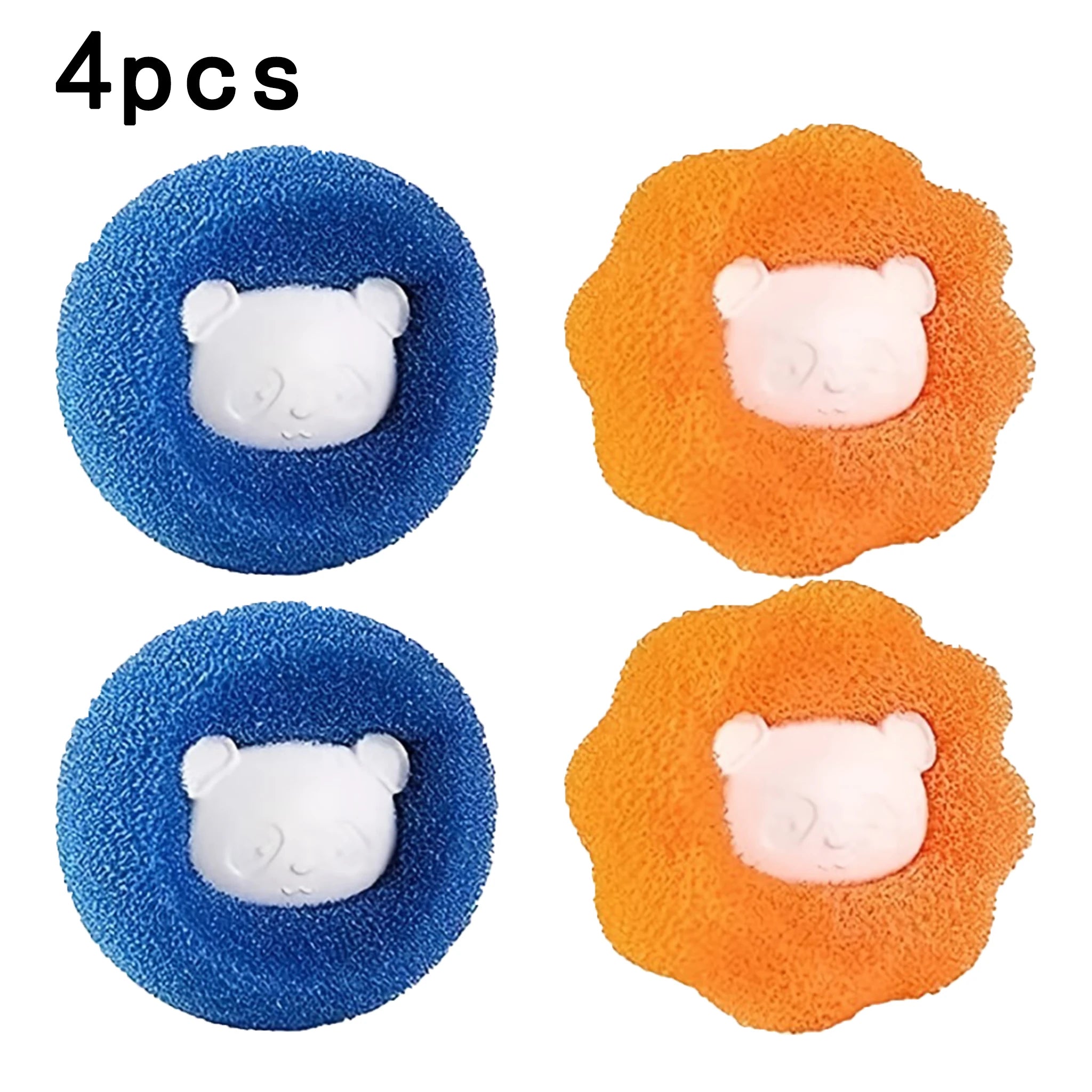 4-pack Random Sponge Laundry Ball Cleaning Qme MULTI