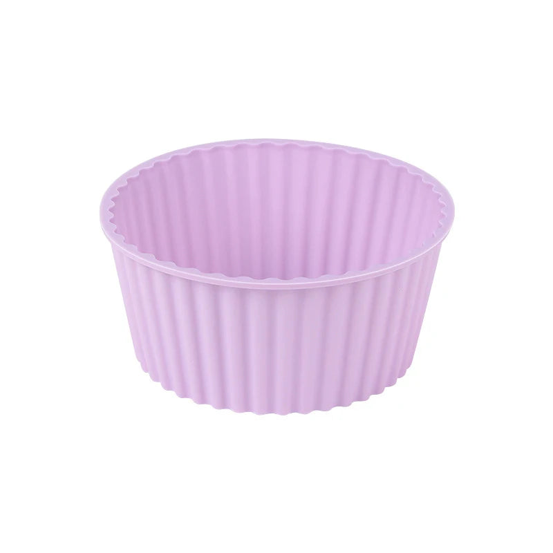 2Pcs Silicone Cake Mold For Muffin Cupcake Baking Food Grade Silicone Bagels Pan For Baking Non Stick Mini Cupcake Mould Qme Purple