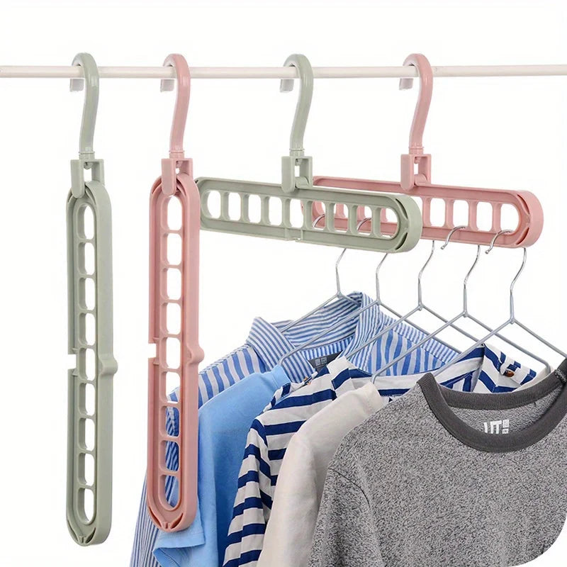 1pc Multi-Functional Clothes Hanger Saving Closet Space Random Color 17.6 Lbs(MAX) Qme