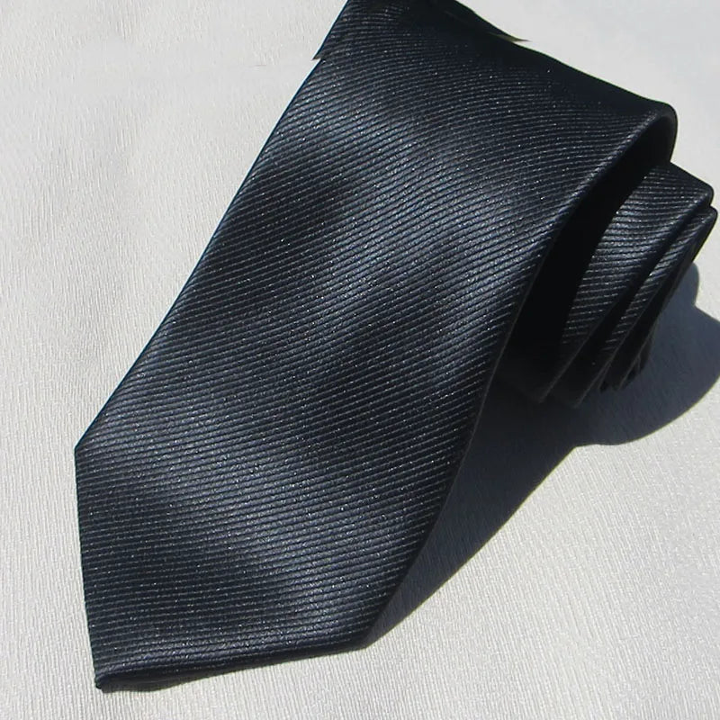 Business Black Men 100 Real Silk Tie Fashion Solid Suit Neckties Qme color 4