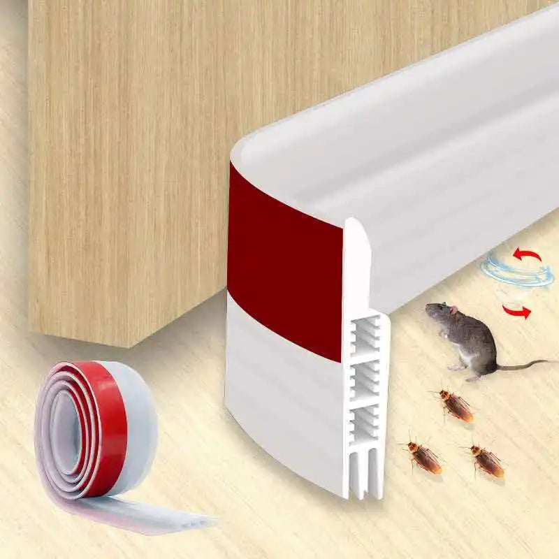 1 Roll Self-adhesive Three-layer Hollow Door Seam Bottom Sealing Qme