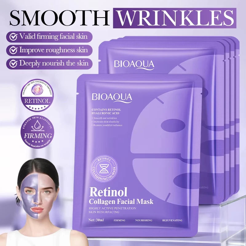 Niacinamide Retinol Face Mask Snail Collagen Moisturizing Whiten Qme