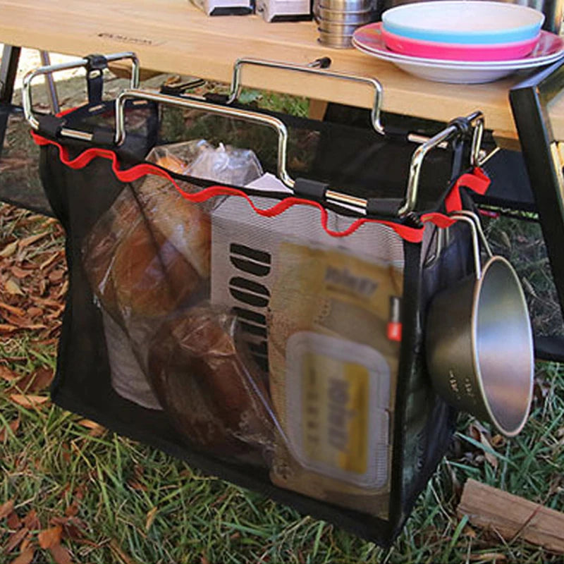 Portable Storage Grid Picnic Table Stand Outdoor Camping Barbecue Qme
