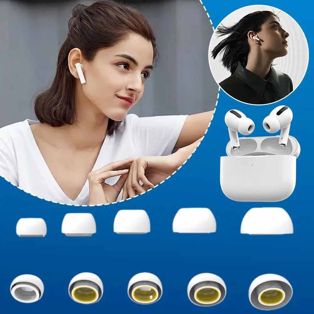 For Apple AirPods Pro 3 Ear Tips Buds Replacement Rubber Eartips Soft Silicone Earbuds Covers Accessories For AirPods Pro 3 Qme