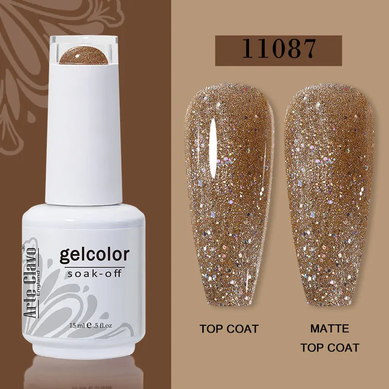 Arte Clavo Autumn Nail Gel Polish Caramel Winter Soak Off UV LED Art