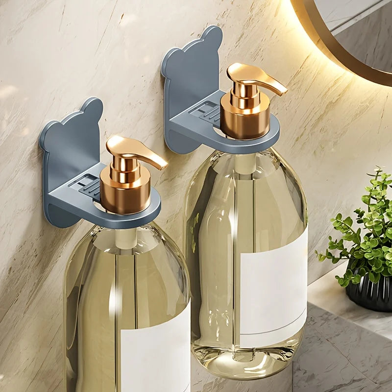 1 shower gel storage rack, no need to drill holes, detergent hanging rack, bathroom shampoo and hand sanitizer hanging cabinet, Qme