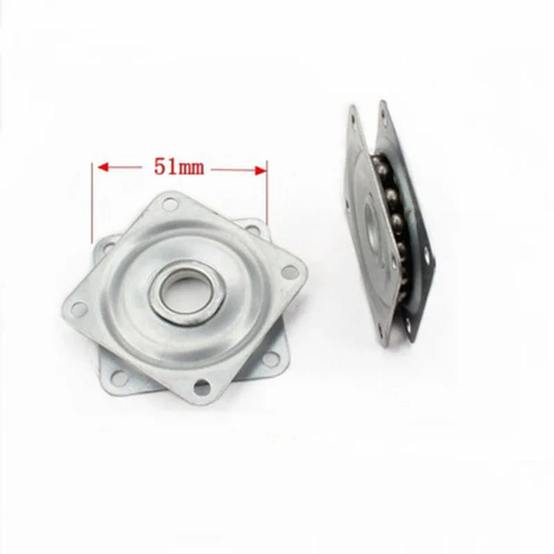 2/3/4 Inch Steel Square Lazy Susan 360 Degrees Rotating Rolling Bearing Turntable Bearings Plate For Office Swivel Chairs Qme