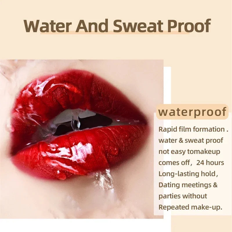 QIBEST 24 Colors Matte Liquid Lipstick Waterproof Long Lasting Velvet Red Lip Gloss Tint Makeup Cosmetic Lipsticks Lipglosses Qme
