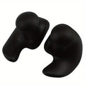 1 Pair Waterproof Soft Earplugs Silicone Portable Ear Plugs Swimming Accessories Durable Earplugs Classic Delicate Texture Qme Black