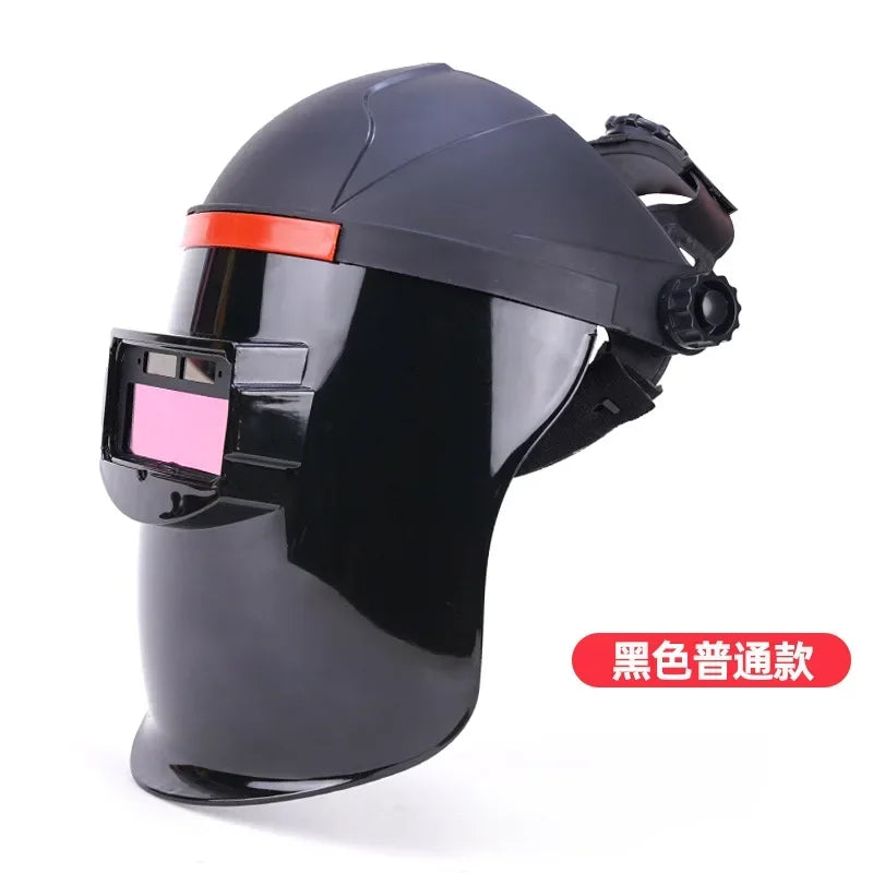 Adjustable Safety Face Welding Helmet Welder Mask Resistant for All Welding Applications Plastic Welder Glasses Qme Black Normal