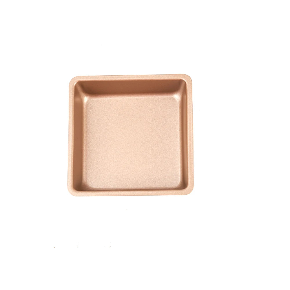 Carbon Steel Baking Pans DIY Square Cake Moulds Premium Non-stick Qme