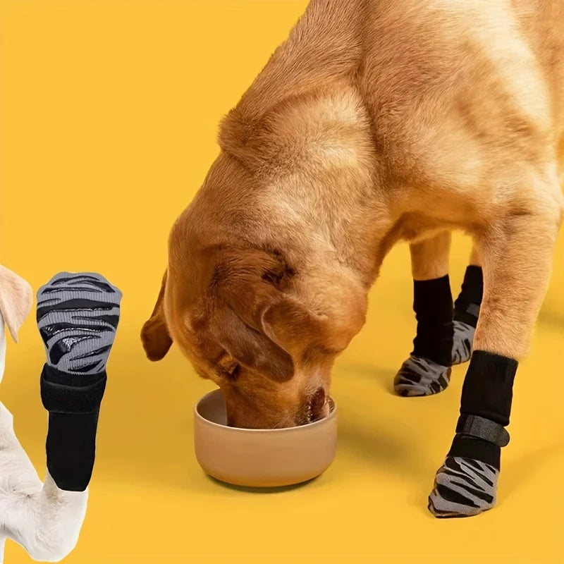 Pet waterproof and anti slip outdoor and indoor protection dog claws, suitable for small and medium-sized dogs and pet socks Qme